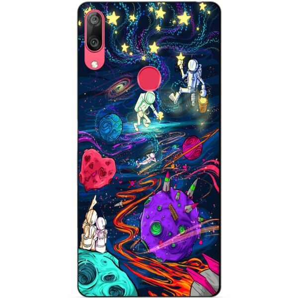 

Чехол силиконовый Candy для Huawei Y7 2019 с рисунком Прогулка в космосе