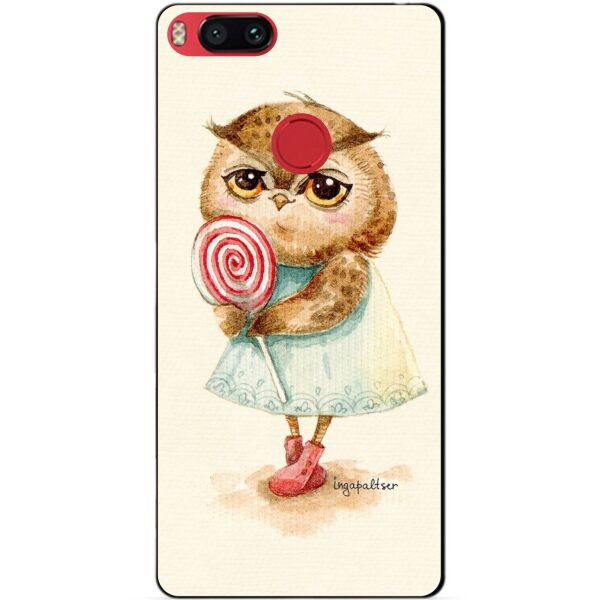

Силиконовый бампер чехол Candy для Xiaomi Mi A1 с рисунком Сова с леденцом