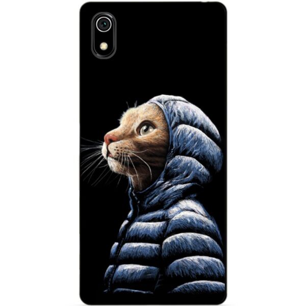 

Силиконовый чехол Candy для Xiaomi Redmi 7a с рисунком Кот в куртке