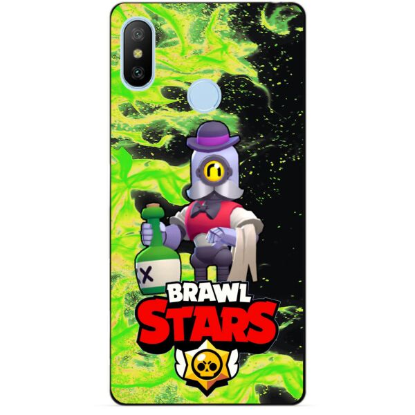 

Силиконовый бампер чехол Candy для Xiaomi Mi A2 Lite с Героем Brawl Stars Барли