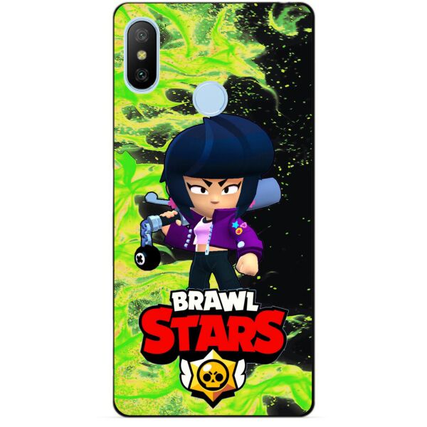 

Силиконовый бампер чехол Candy для Xiaomi Mi A2 Lite с Героем Brawl Stars Биби