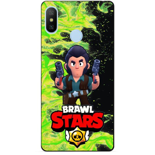 

Силиконовый бампер чехол Candy для Xiaomi Mi A2 Lite с Героем Brawl Stars Кольт