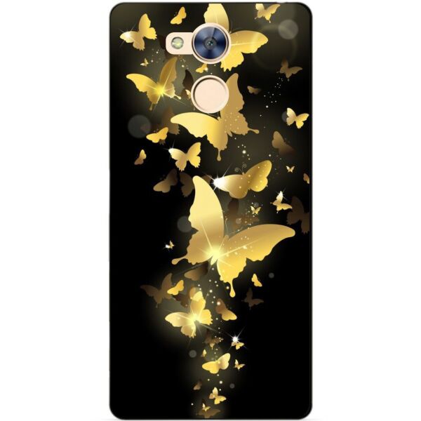 

Бампер чехол силиконовый Candy для Huawei Honor 6a с рисунком Золотые бабочки