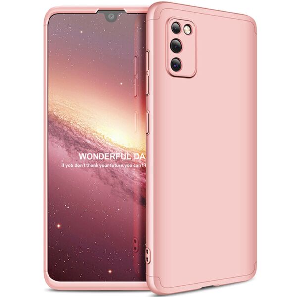 

Пластиковая накладка GKK LikGus 360 градусов (opp) для Samsung Galaxy A02s Розовый / Rose Gold (164263)