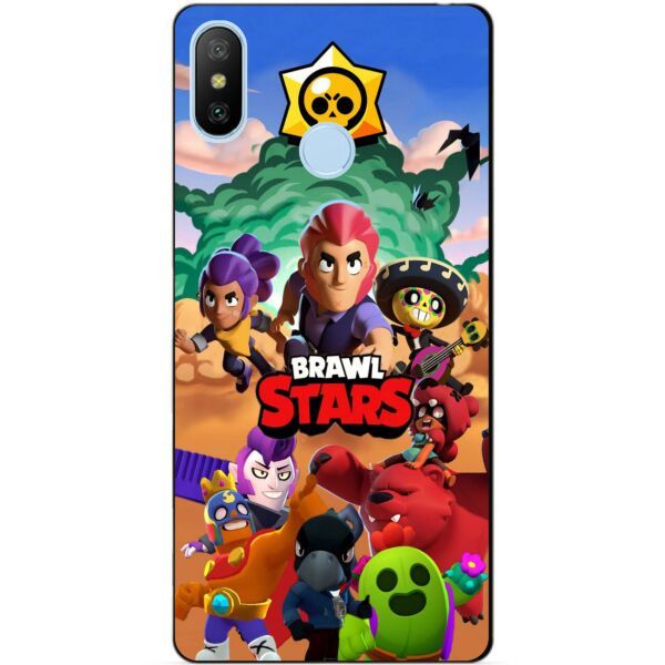

Силиконовый бампер чехол Candy для Xiaomi Mi A2 Lite с рисунком Brawl Stars
