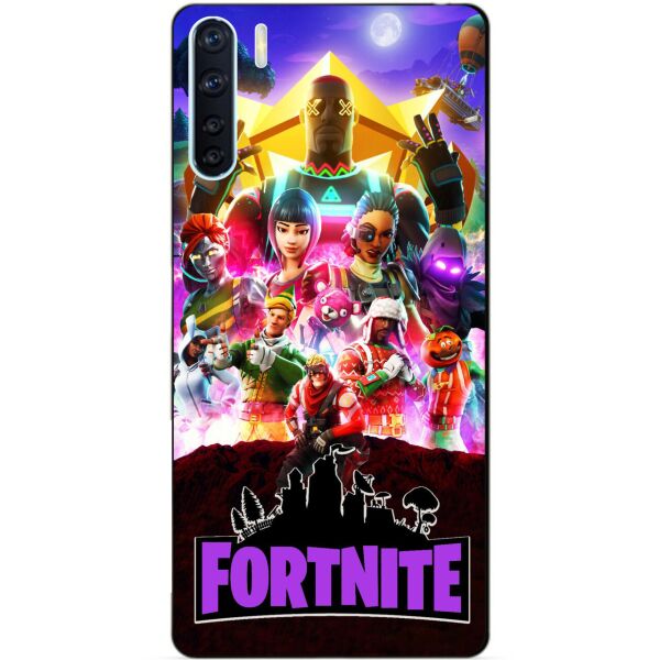 

Силиконовый бампер чехол Candy для Oppo A91 с рисунком Fortnite