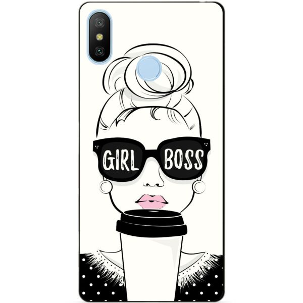 

Силиконовый бампер чехол Candy для Xiaomi Mi A2 Lite с рисунком Girl Boss