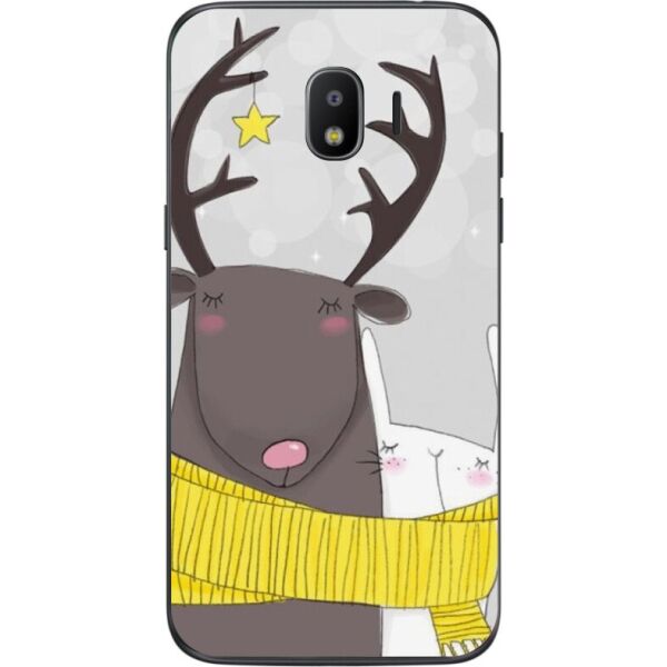 

Силиконовый чехол Candy для Samsung J2 Core Galaxy J260 с рисунком Лось и заяц