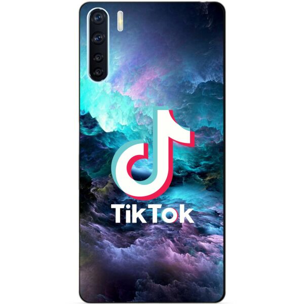 

Силиконовый бампер чехол Candy для Oppo A91 с рисунком Tik Tok