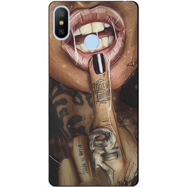 

Силиконовый бампер чехол Candy для Xiaomi Mi A2 Lite с рисунком Swag