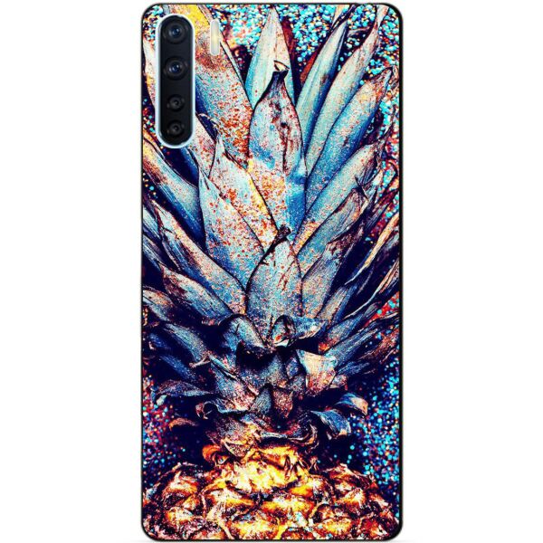 

Силиконовый бампер чехол Candy для Oppo A91 с рисунком Ананасы