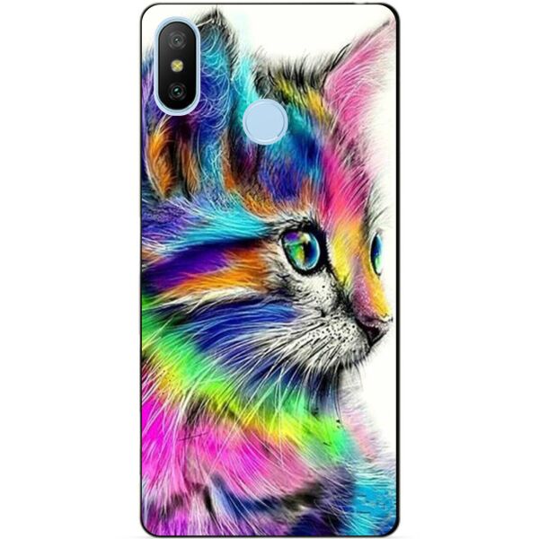 

Силиконовый бампер чехол Candy для Xiaomi Mi A2 Lite с рисунком Акварельный Котик