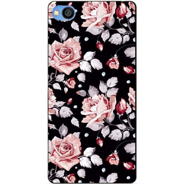

Силиконовый чехол Candy для Xiaomi Redmi Go с рисунком Розы на черном фоне