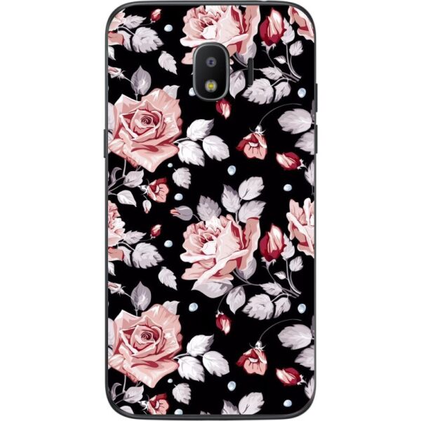 

Силиконовый чехол Candy для Samsung J2 Core Galaxy J260 с рисунком Розы на черном
