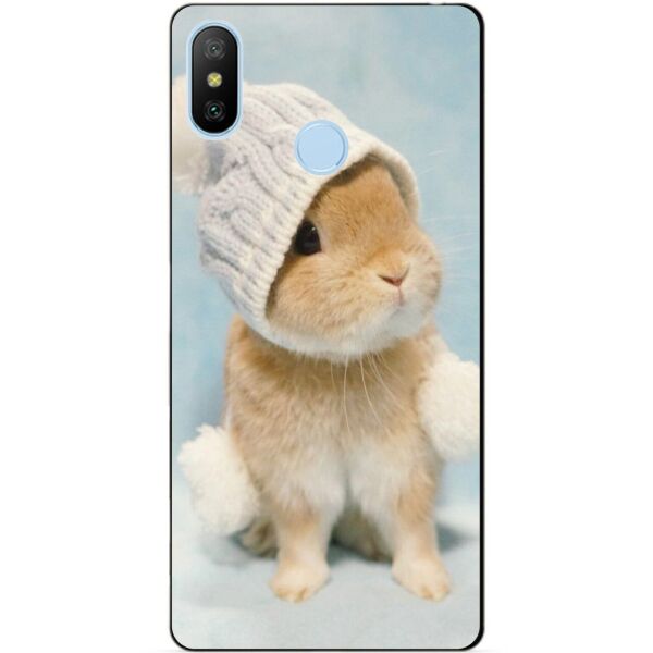 

Силиконовый бампер чехол Candy для Xiaomi Mi A2 Lite с рисунком Зайка в шапочке