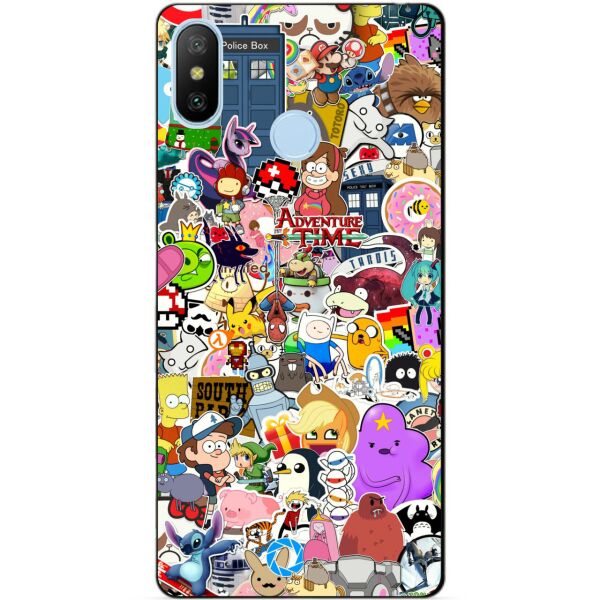 

Силиконовый бампер чехол Candy для Xiaomi Mi A2 Lite с рисунком Стикеры Мультяшки