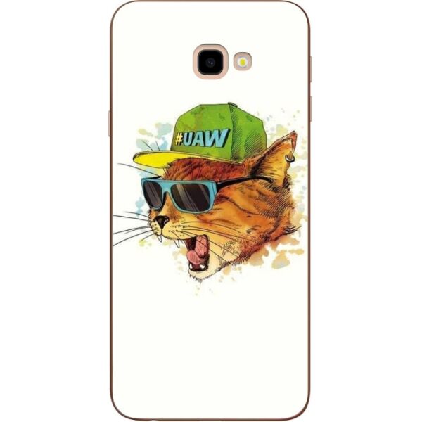 

Силиконовый чехол Candy для Samsung J4 Plus Galaxy J415 с рисунком Кот в кепке