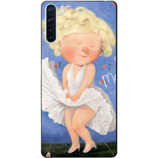 

Силиконовый бампер чехол Candy для Oppo A91 с рисунком Мерлин Монро