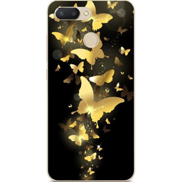 

Силиконовый бампер Candy для Huawei P10 Lite с рисунком Золотые бабочки