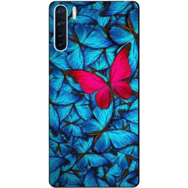

Силиконовый бампер чехол Candy для Oppo A91 с рисунком Мотыльки
