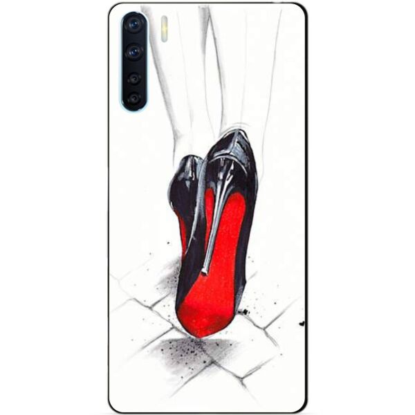 

Силиконовый бампер чехол Candy для Oppo A91 с рисунком Туфли