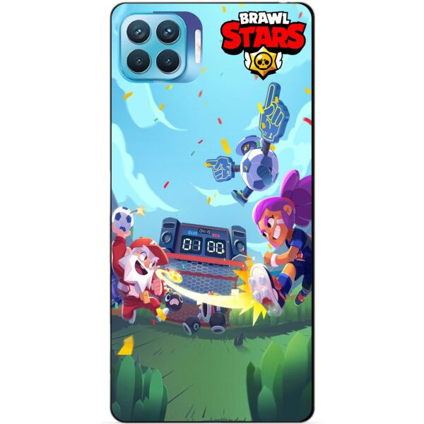 

Силиконовый бампер чехол Candy для Oppo Reno 4 Lite Бравл Старс Броулбол