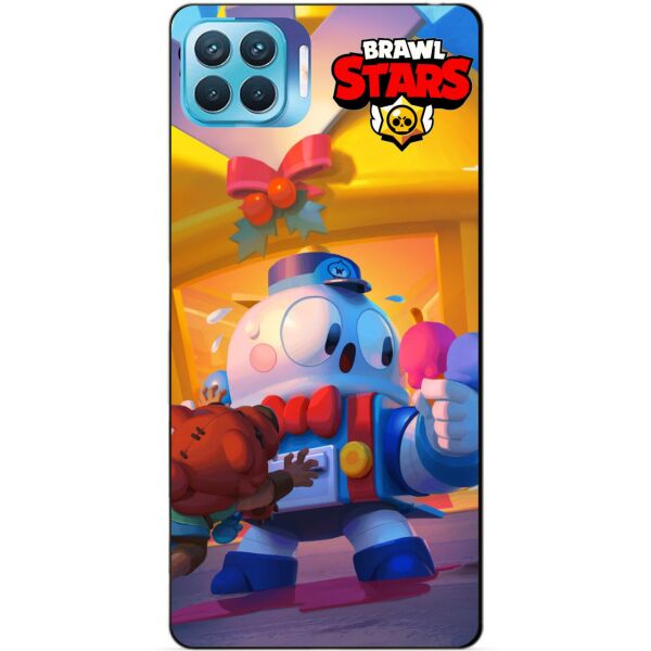 

Силиконовый бампер чехол Candy для Oppo Reno 4 Lite Бравл Старс Веселые каникулы Лу