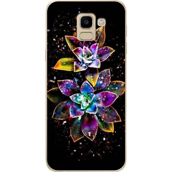 

Силиконовый чехол Candy для Samsung J6 2018 Galaxy J600 с рисунком Растение