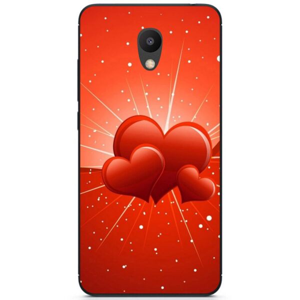 

Чехол силиконовый Candy для Meizu M5 с рисунком Сердечки