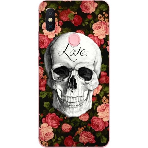 

Силиконовый бампер Candy для Huawei P20 Lite с рисунком Череп в цветах