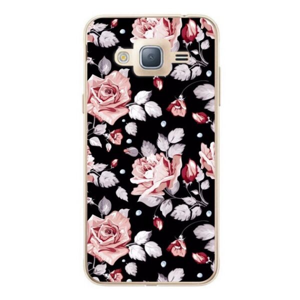 

Силиконовый чехол Candy для Samsung J7 Neo Galaxy J701 с рисунком Розы на черном