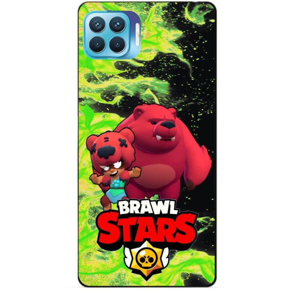 

Силиконовый бампер чехол Candy для Oppo Reno 4 Lite с Героем Бравл Старс Нита Мишка