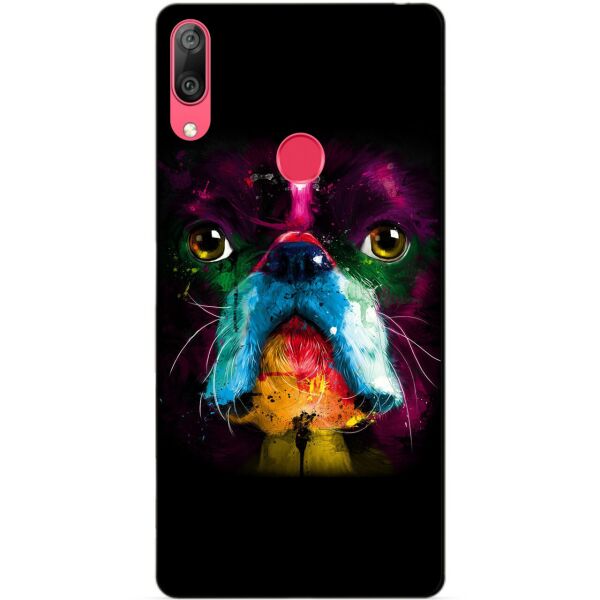 

Силиконовый бампер Candy для Huawei Y7 2019 с рисунком Бульдог