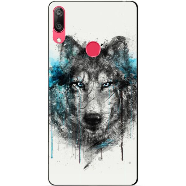 

Силиконовый бампер Candy для Huawei Y7 2019 с рисунком Волк