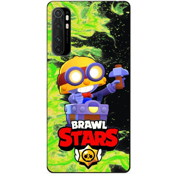 

Силиконовый бампер чехол Candy для Xiaomi Mi Note 10 Lite с Героем Бравл Старс Карл