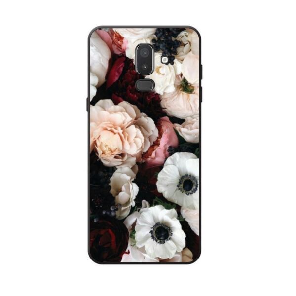 

Силиконовый чехол Candy для Samsung J8 Galaxy J810 с рисунком Белые маки