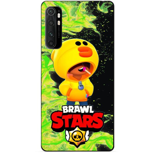 

Силиконовый бампер чехол Candy для Xiaomi Mi Note 10 Lite с Героем Бравл Старс Леон утка