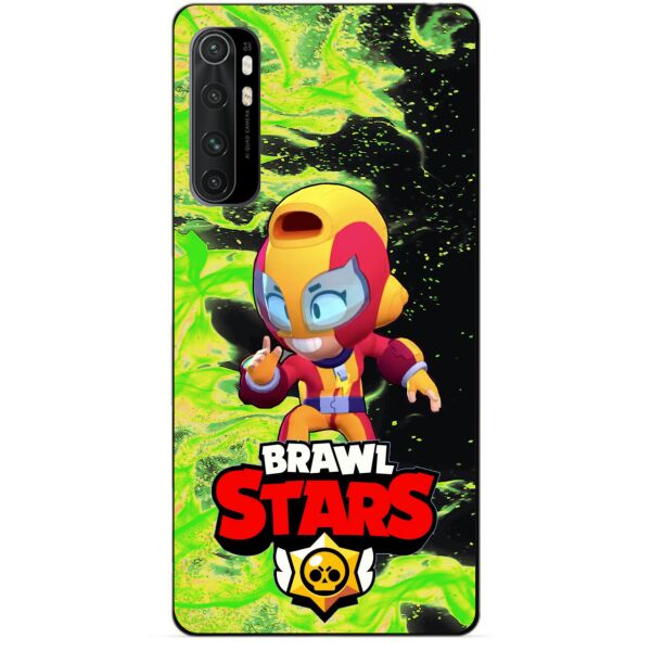

Силиконовый бампер чехол Candy для Xiaomi Mi Note 10 Lite с Героем Бравл Старс Макс