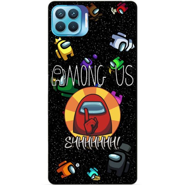 

Силиконовый бампер чехол Candy для Oppo Reno 4 Lite с рисунком Among Us