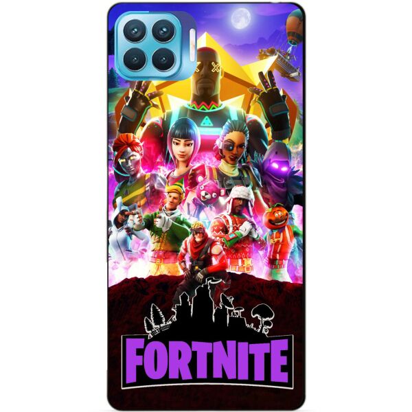 

Силиконовый бампер чехол Candy для Oppo Reno 4 Lite с рисунком Fortnite