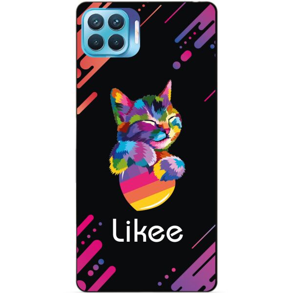 

Силиконовый бампер чехол Candy для Oppo Reno 4 Lite с рисунком Likee