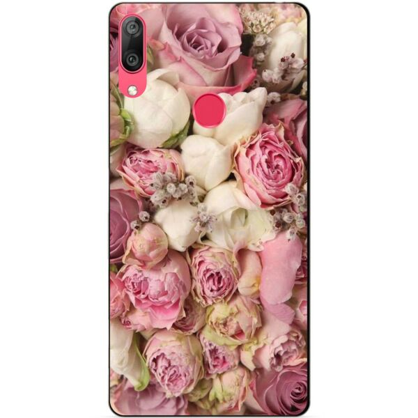 

Силиконовый бампер Candy для Huawei Y7 2019 с рисунком Пионы