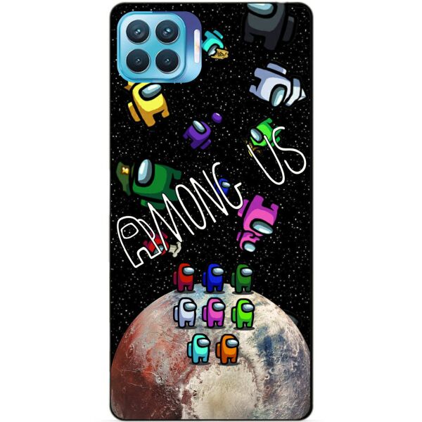 

Силиконовый бампер чехол Candy для Oppo Reno 4 Lite с рисунком Амонг Ас