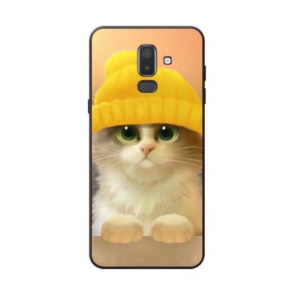 

Силиконовый чехол Candy для Samsung J8 Galaxy J810 с рисунком Котик в шапке