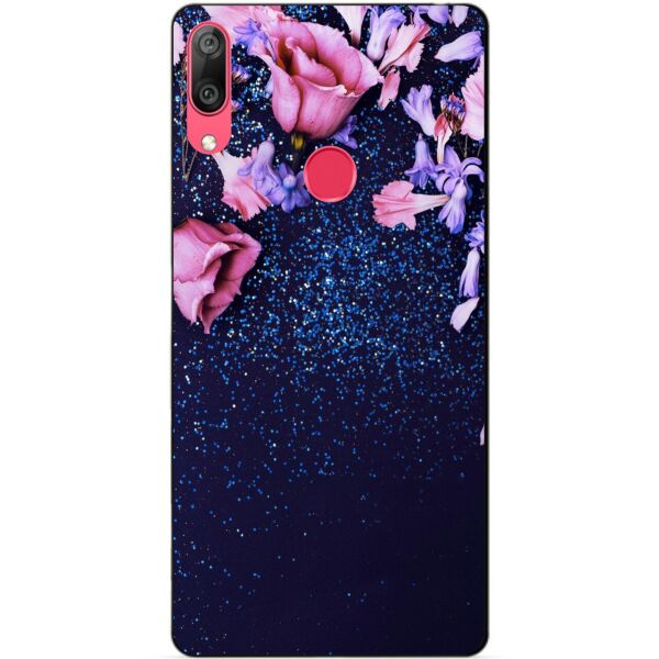 

Силиконовый бампер Candy для Huawei Y7 2019 с рисунком Розочки