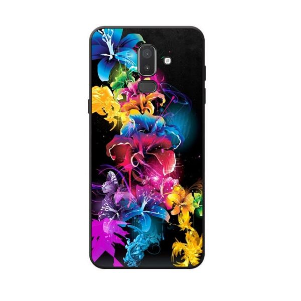 

Силиконовый чехол Candy для Samsung J8 Galaxy J810 с рисунком Неоновые лилии
