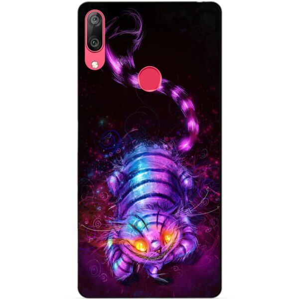 

Силиконовый бампер Candy для Huawei Y7 2019 с рисунком Чеширский кот