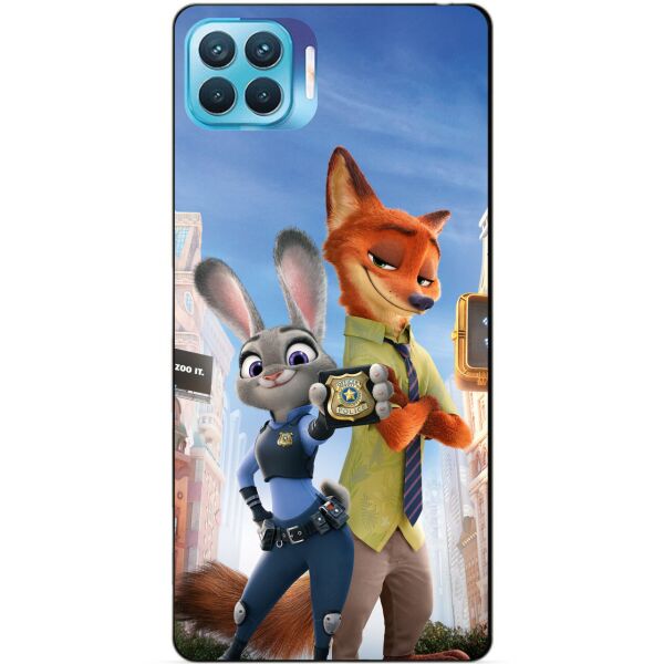 

Силиконовый бампер чехол Candy для Oppo Reno 4 Lite с рисунком Зверополис