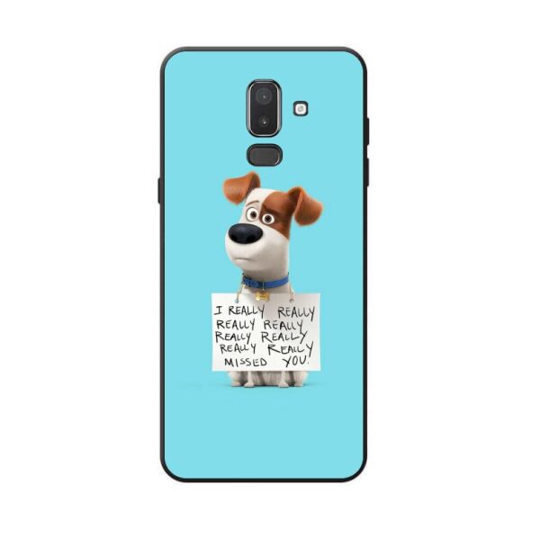 

Силиконовый чехол Candy для Samsung J8 Galaxy J810 с рисунком Собака Макс