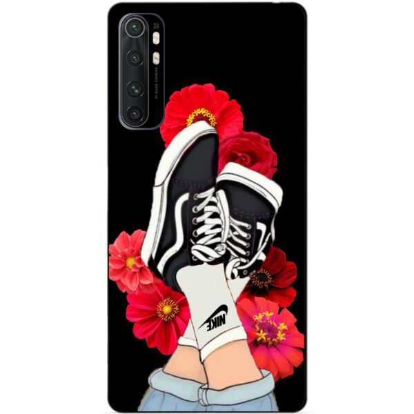 

Силиконовый бампер чехол Candy для Xiaomi Mi Note 10 Lite с рисунком Кеды